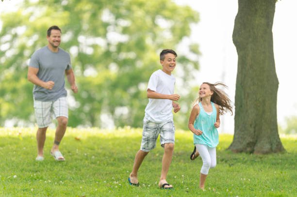 Happy children free from all mental health issues